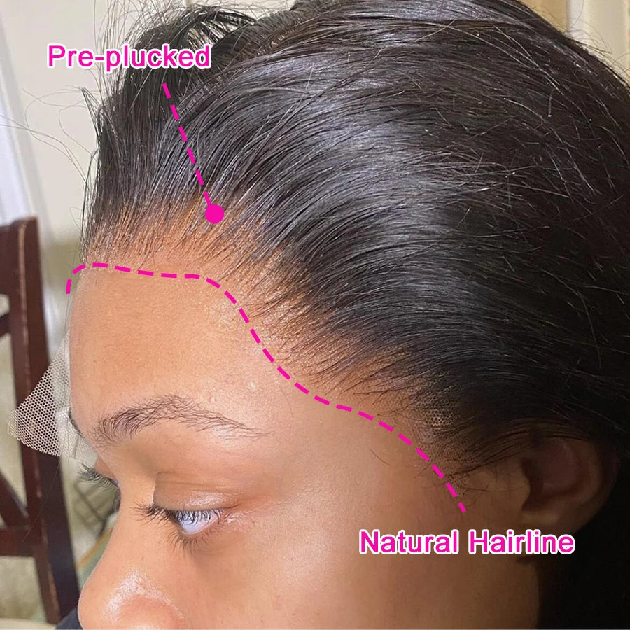 Wear & Go HD Transparent Lace Wig | 13x4 Lace Front & 5x5 Lace Closure | Glueless Straight Remy Human Hair Luxegan