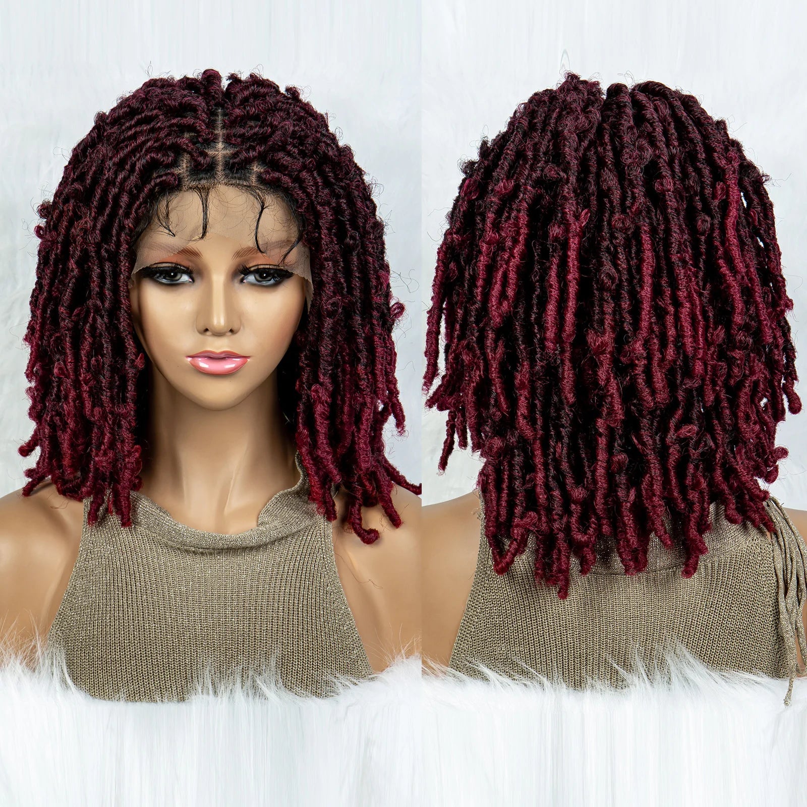 Lightweight Curly End Box Braids Wig | Lace Front Luxegan