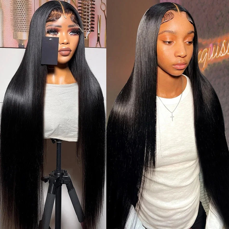 Straight HD Lace Frontal Wig | 13x6 & 13x4 Human Hair | Glueless Brazilian Remy Hair Luxegan