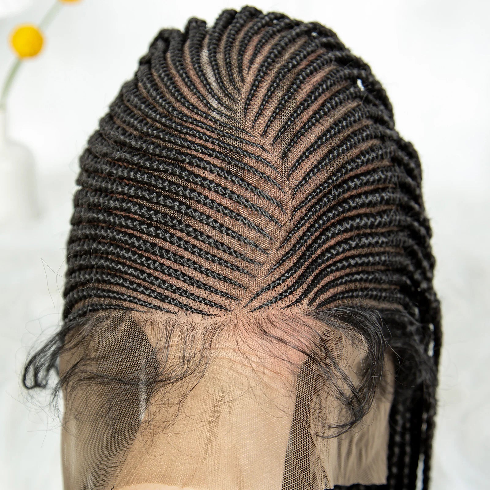 Full Lace Cornrow Box Braids Wig | Crochet Braided Style Luxegan