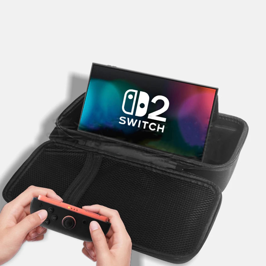 New For Nintendo Switch 2 Storage Bag with OLED Protective Cover | Large Capacity Portable Hard Shell Bracket Bag Luxegan