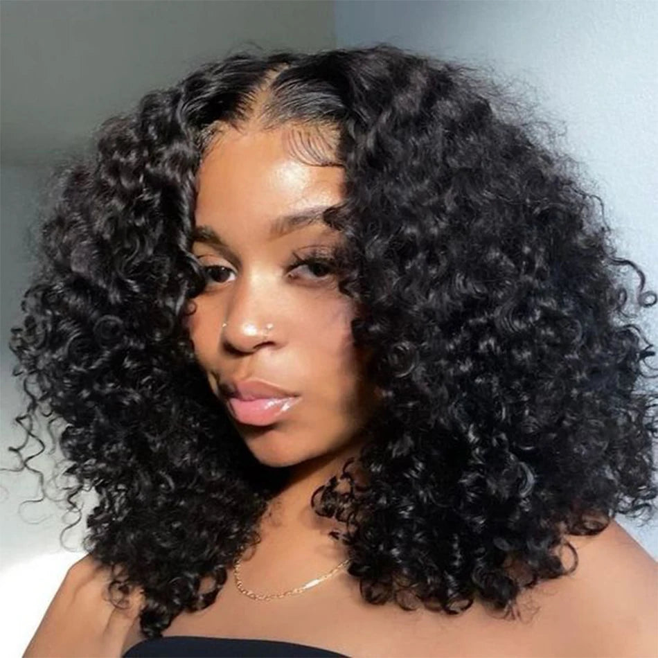12A Deep Wave Bob Wig | Glueless | Ready to Go | Lace Frontal & Closure Options | Brazilian Remy Human Hair