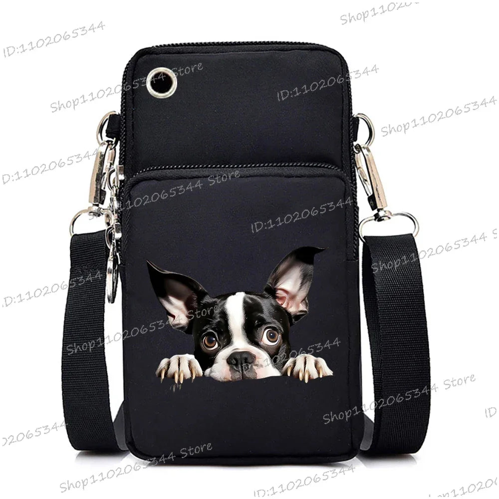 3D Dog Print Mini Bag | Unisex Crossbody & Shoulder Purse Luxegan