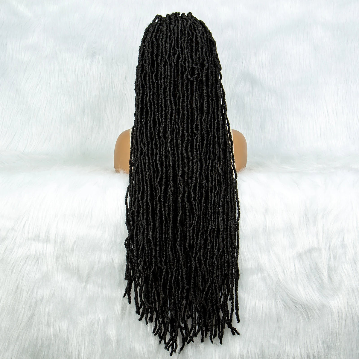 Pink & Blue Braided Wig | Full Lace Butterfly Locs & Dreadlocks