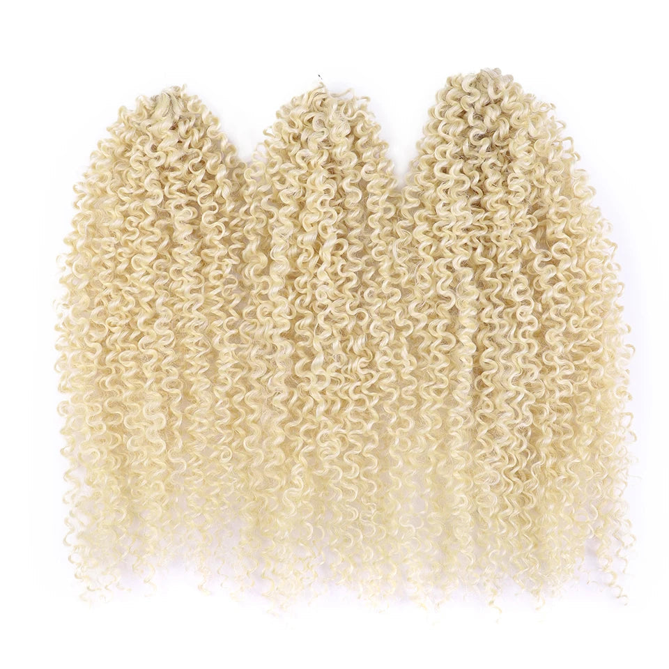 18" Afro Kinky Curly Crochet Hair | Ombre Passion Twist Braids | 60 Strands/Pack | Heat Resistant