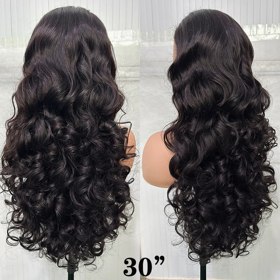 Vietnamese Remy Hair 4x4 Lace Closure Wig | Body Wave | 250% Density | Double Drawn | Glueless | Wear & Go | Natural Black