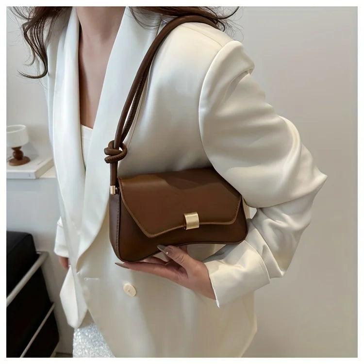 Vegan Crossbody Bag | Lightweight Solid Color Flap Purse | Design for Women Teens | Ideal for Office, College, Travel, Daily Use Luxegan