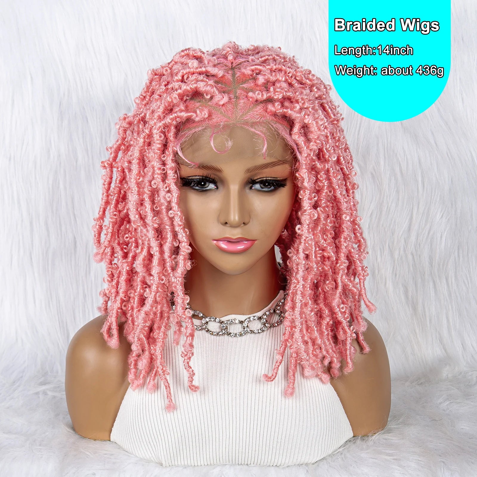 KIMA Box Braids Wig | Lace Front | Baby Hair | Synthetic Braided Wig Luxegan