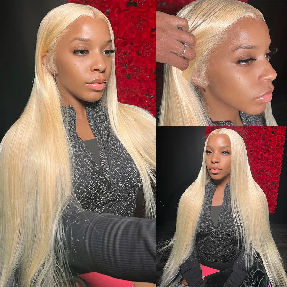 613 Blonde HD Lace Frontal Wig 13x4/13x6 Straight Human Hair Wigs Brazilian Remy