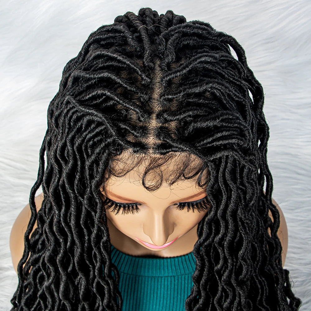 Goddess Box Braids Wig | Curly Ends | Full Lace | Crochet Hair | Black Women Luxegan