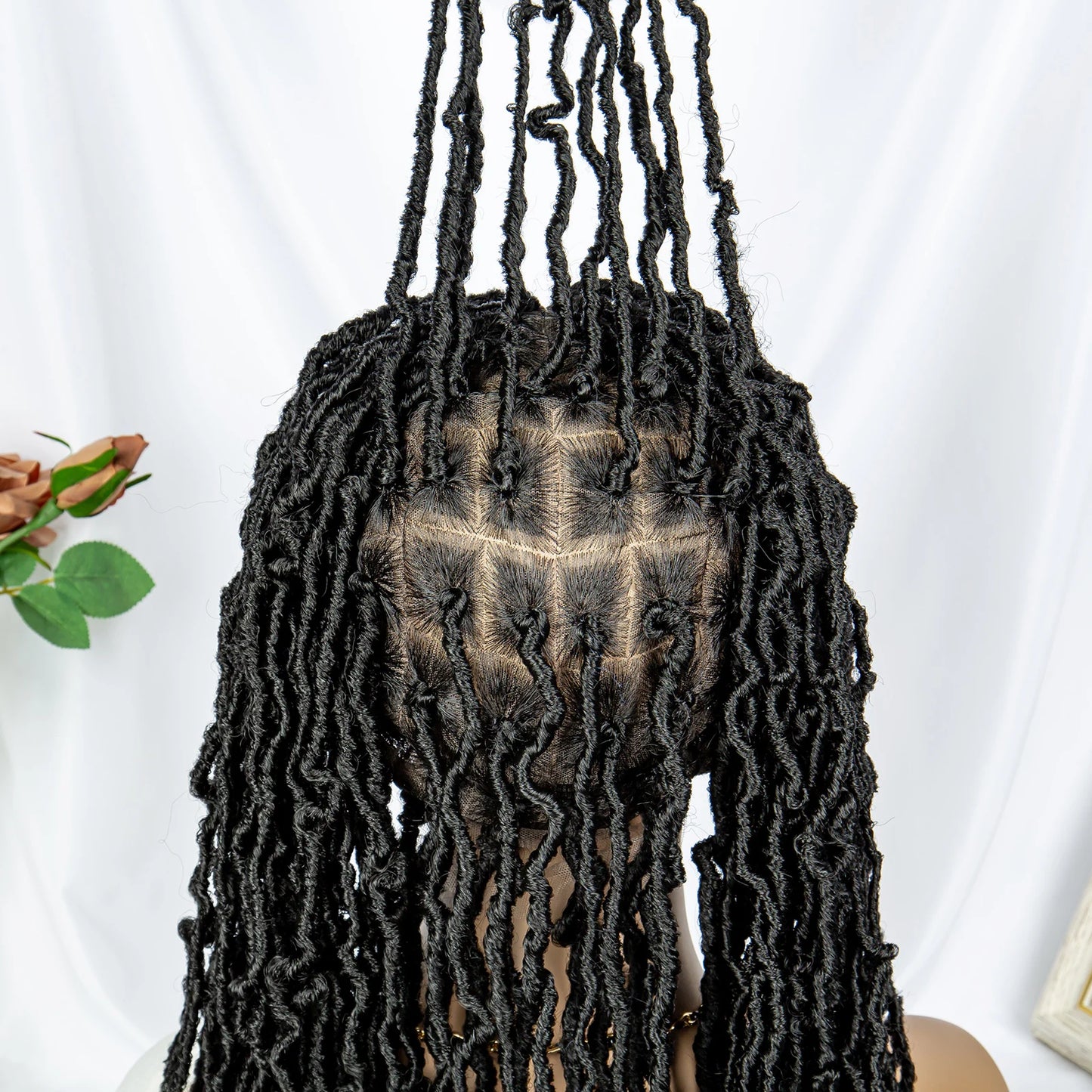 Faux Locs & Dreadlocks Braided Wig | Full Lace Front | Baby Hair | African Inspired Luxegan