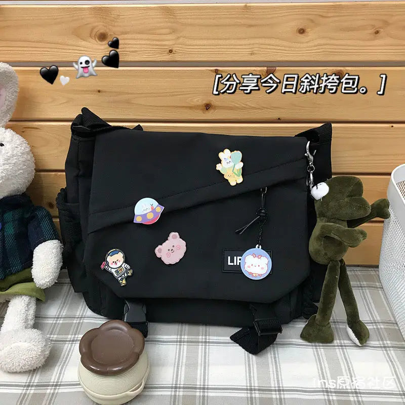 Canvas Diagonal Cross Bag | Youth Fashion Casual Shoulder Bag & Messenger Bag Luxegan