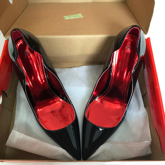 Glossy White Elegant Curl-Cut Stilettos | Sophisticated 12cm V-Cut Wedding Pumps | Elegant "Handmade Patent Leather" Silhouette | "Dignified" Sexy Pointed Toe Party Shoes for Radiant Versatile Styling Luxegan