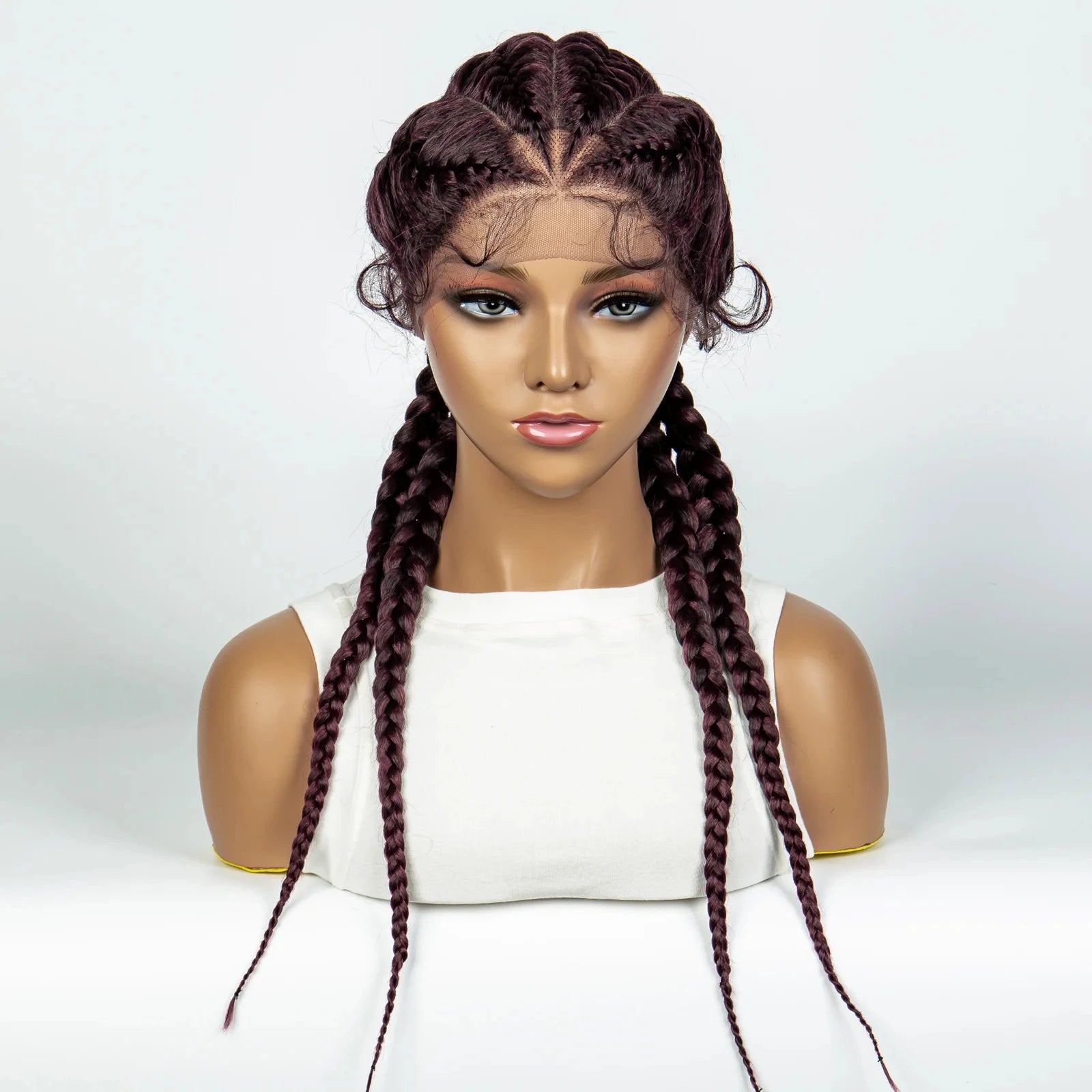 KIMA New Arrival 26" Braided Wig | Lace Front with Baby Hair Luxegan