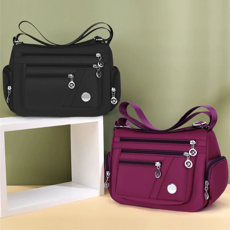 Women's Large Capacity Shoulder Bag | Waterproof and Wear-Resistant Multi-Pocket Commuter Leisure Outdoor Crossbody Bag Luxegan