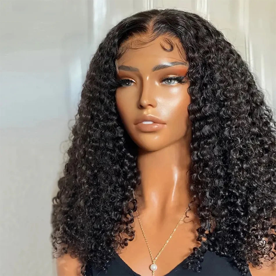 13x4 Deep Wave Bob Wig | Glueless Lace Front | Brazilian Remy Human Hair | Transparent Lace