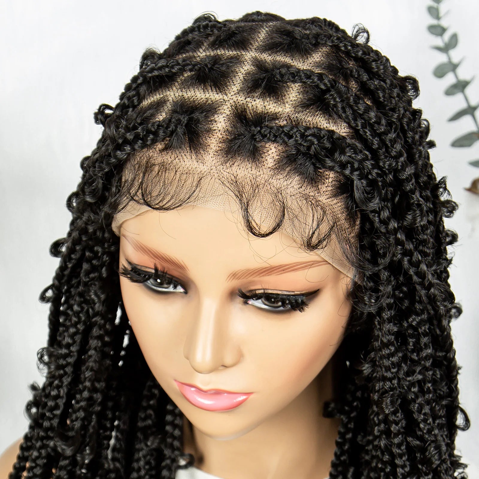 KIMA 34" Long Goddess Knotless Butterfly Braids Wig | Full Lace Luxegan