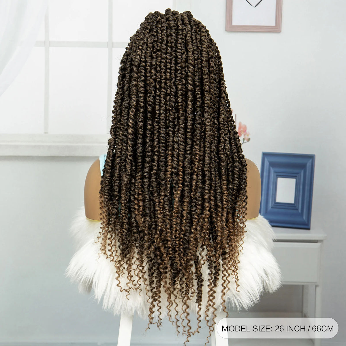 Burgundy Knotless Twist Dreadlocks Lace Front Wig | Crochet Braids | Full Lace | Black Women