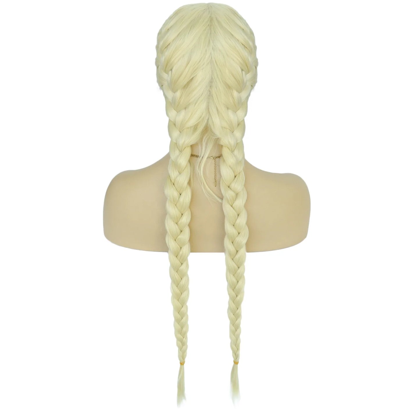 Long Black Senegalese Twist Wig | T-Part Lace Braided Wig | Synthetic Braids with Wig Cap | Daily & Party Use