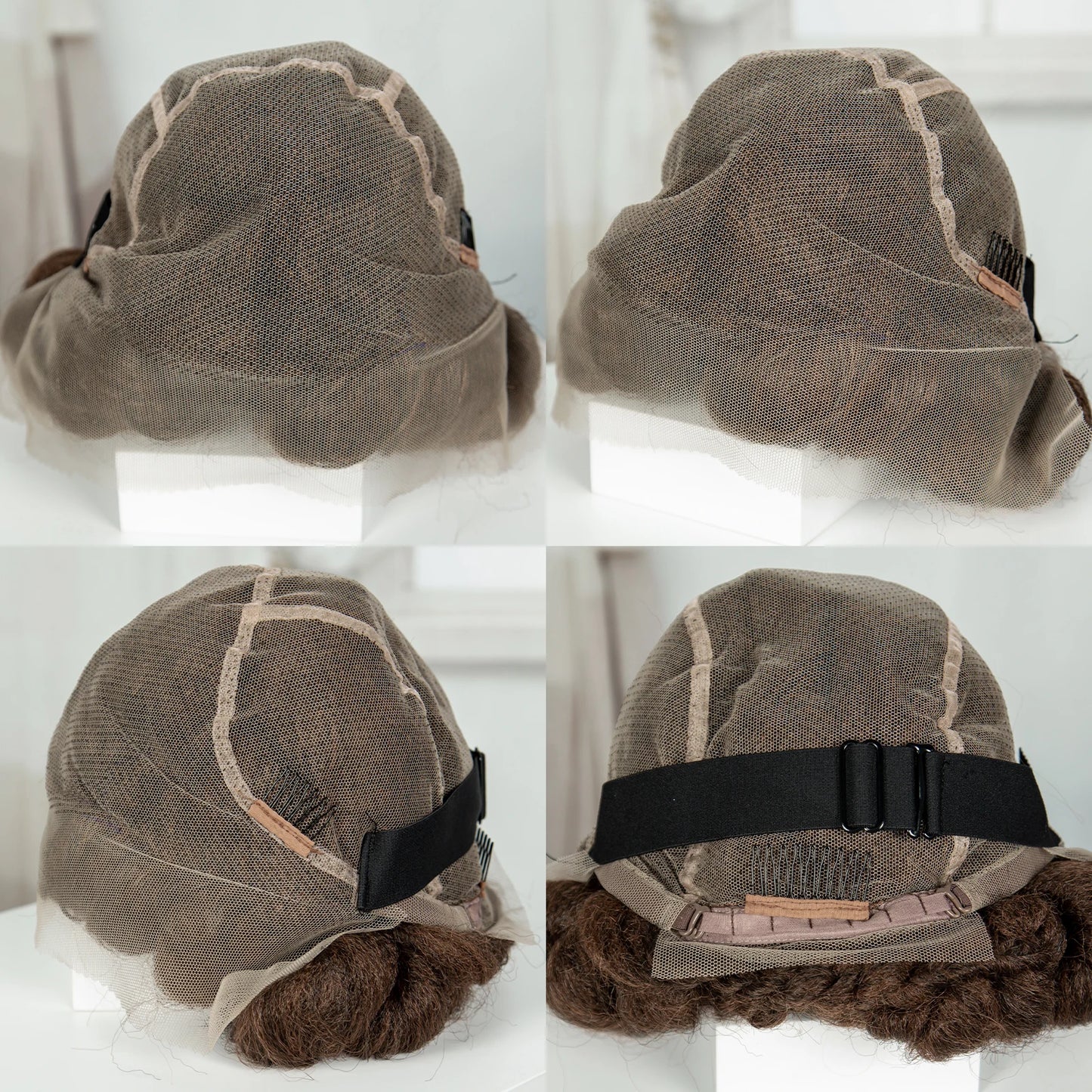 6" Short Bantu Knotless Braids Wig | 1B/30 Ombre | Full Lace Luxegan