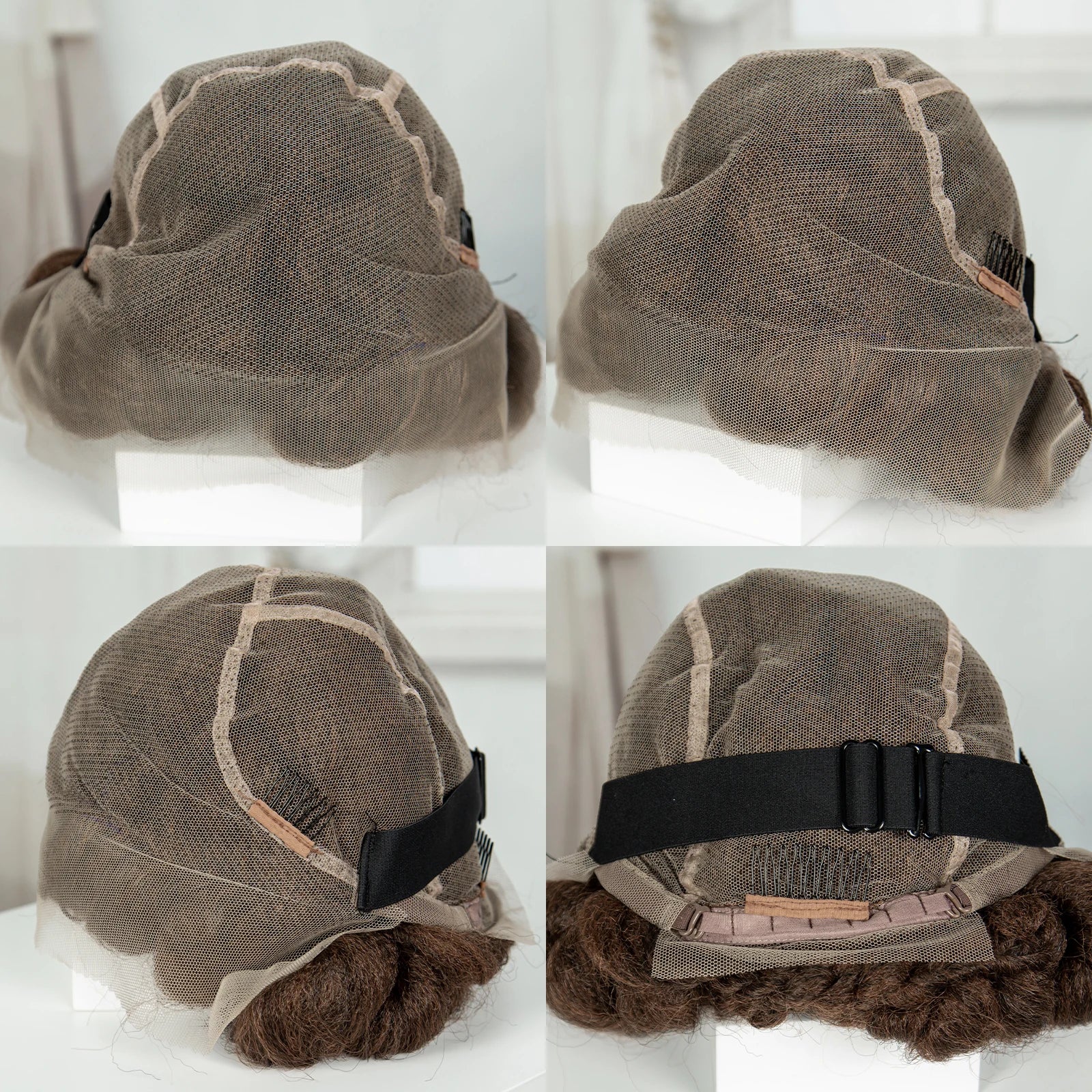 6" Short Bantu Knotless Braids Wig | 1B/30 Ombre | Full Lace Luxegan