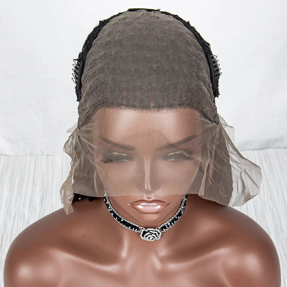 36" Handmade Knotless Box Braids Lace Frontal Wig | 13x6 Lace | Baby Hair | Synthetic Braids