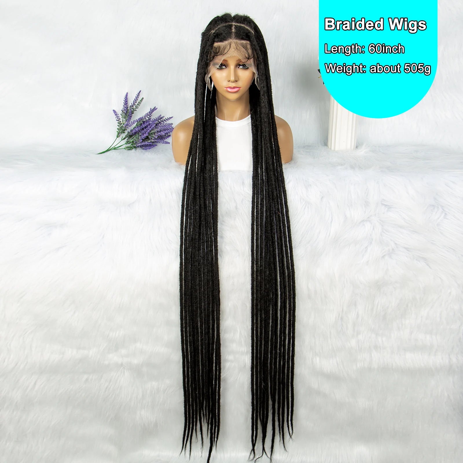 KIMA 50" Extra Long Box Braids Wig | Full Lace Front Luxegan