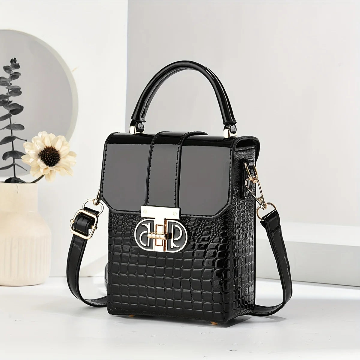 Fashion Women's Crossbody Phone Bag & Wallet | Small Flap Handbag (PU Leather, Versatile) Luxegan