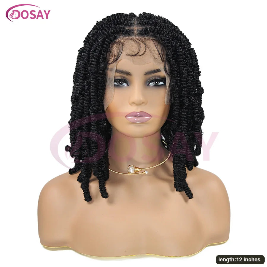 36" Fulani Cornrows & Knotless Box Braids Wig | 360 Full Lace | Baby Hair | Black Women Luxegan
