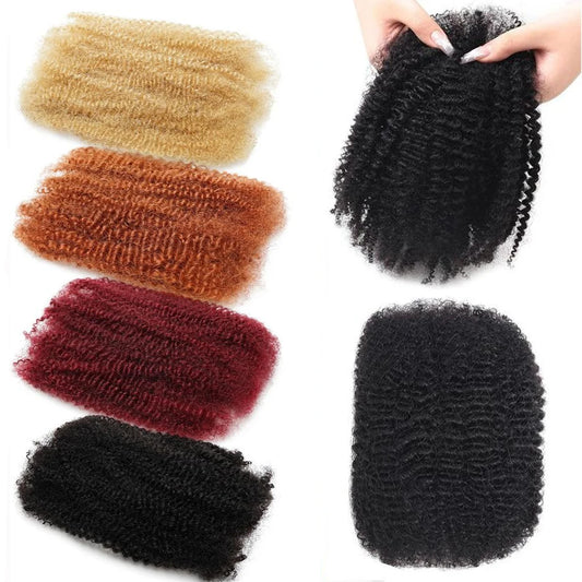 Afro Kinky Curly Bulk Human Hair for Twists & Dreadlocks | Brazilian Hair Loc Repair Braiding - view 2