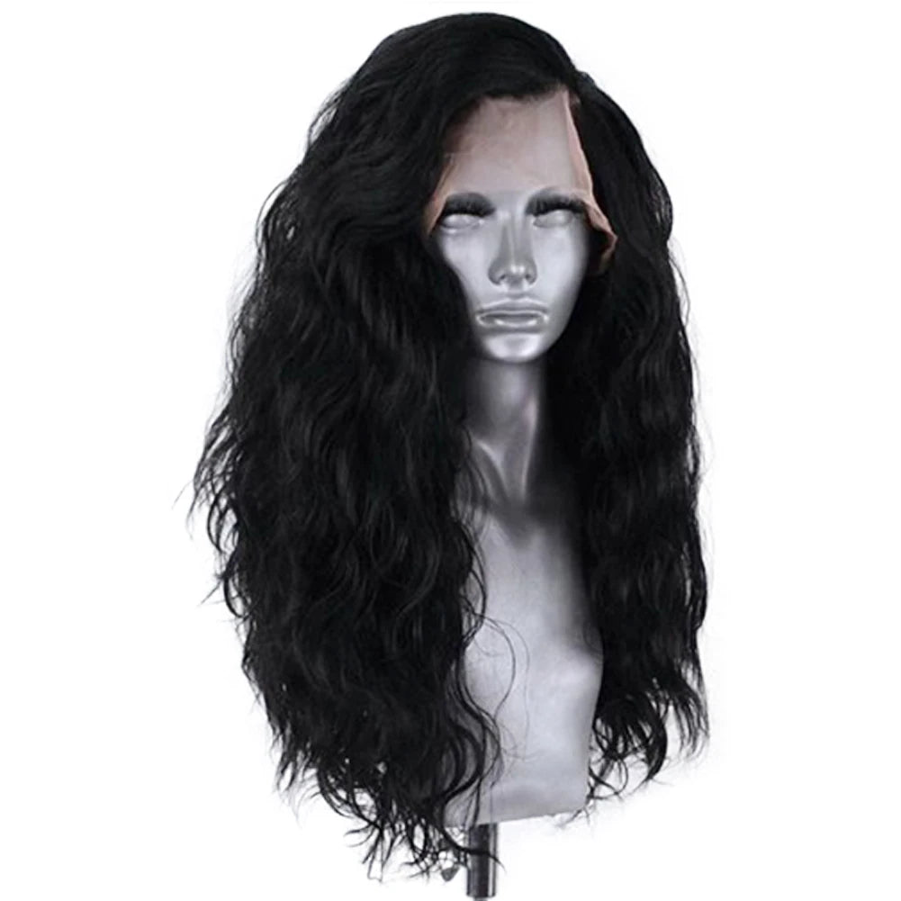 13x4 Ginger Wavy Lace Front Wig | Heat Resistant Synthetic Hair | Cosplay | Long Wavy Wig | Blonde