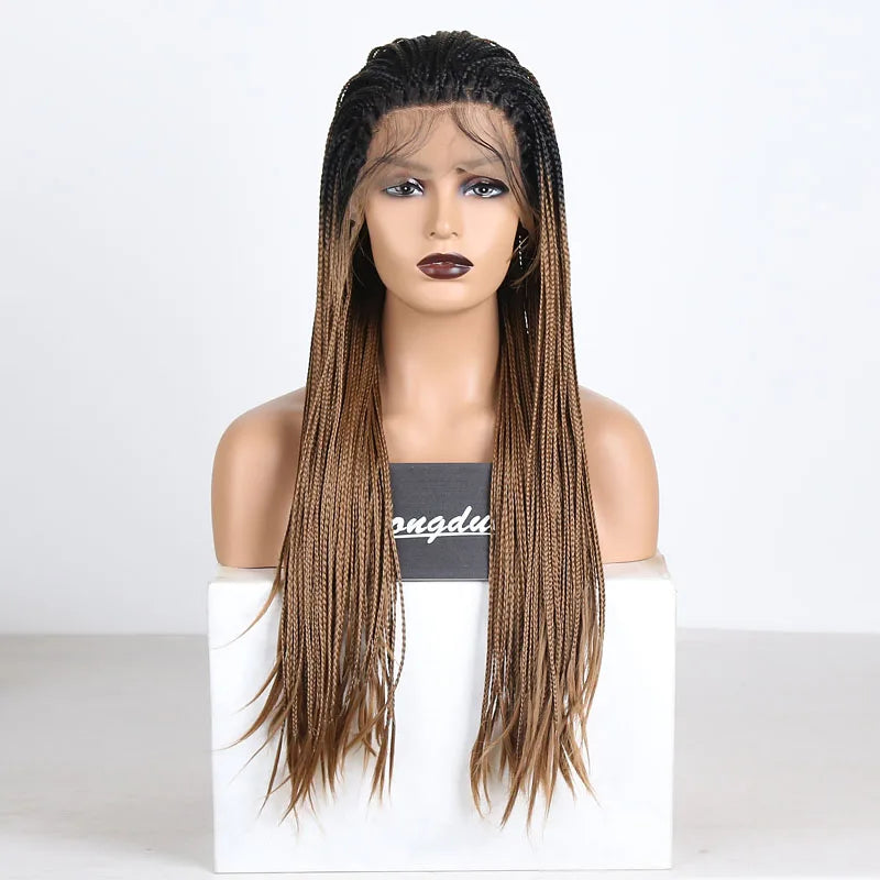 Braided Box Braids | Lace Front Wig | Swiss Lace Luxegan