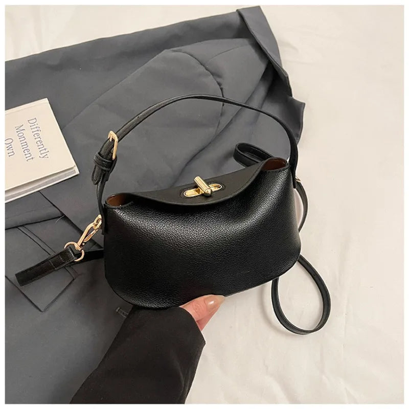 Niche Brand Yellow Bucket Bag | Versatile Shoulder & Messenger Handbag