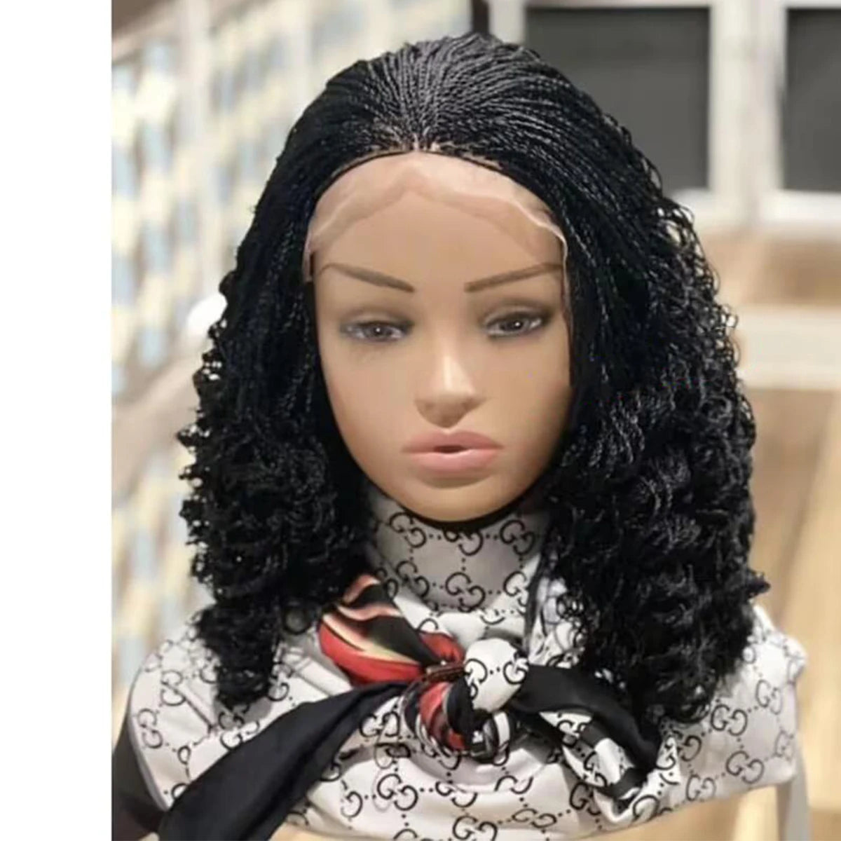 Micro Twist Braided Bob Wig | 5x5 HD Lace | Box Braids | Kanekalon Fiber | Pixie Style | Black Women