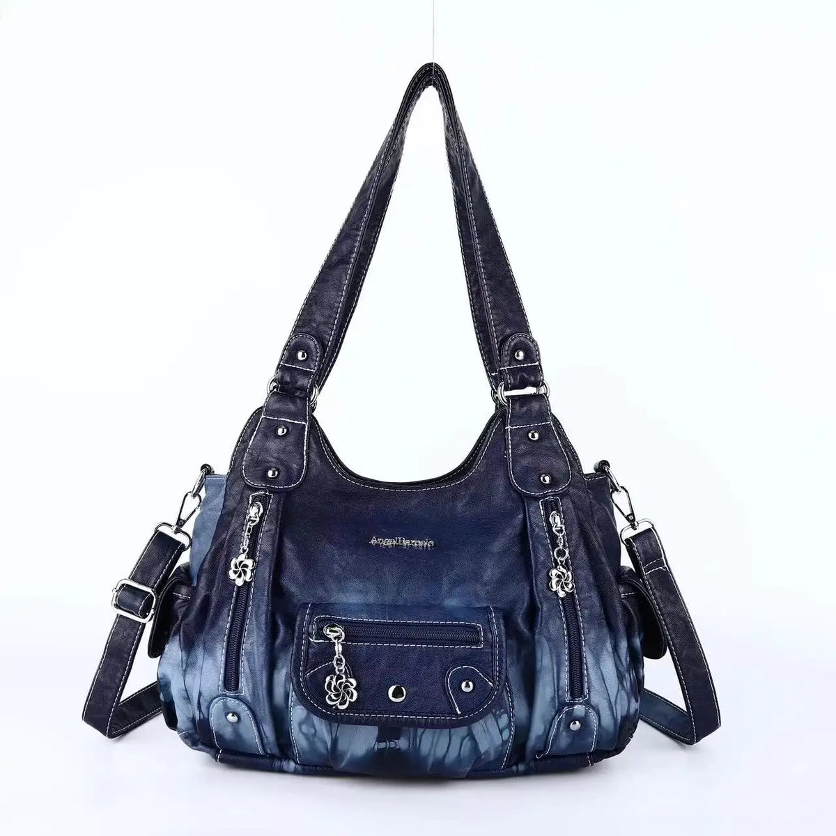 Fashion Women's PU Leather Top-Handle Handbag | Soft Satchel Shoulder Bag & Crossbody Purse (Female Hᴏbos Style) Luxegan