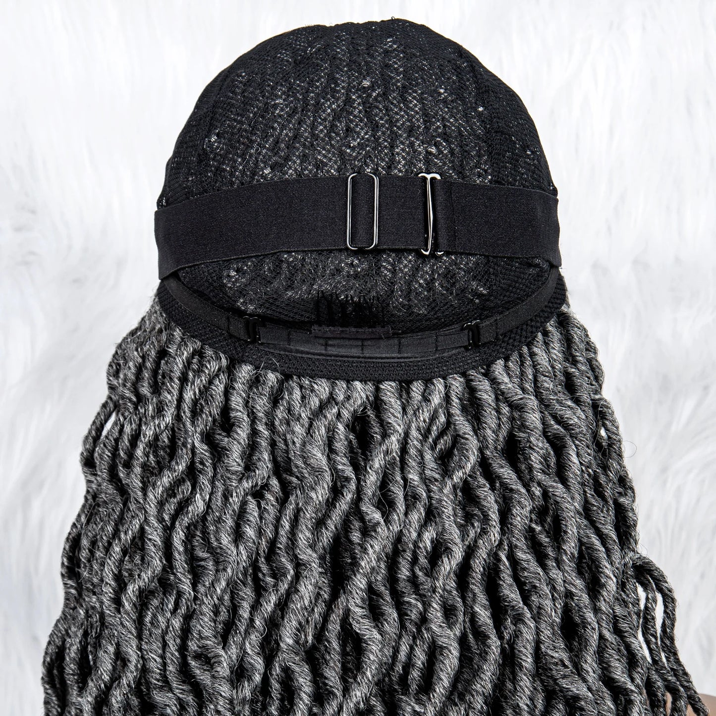 Knotless Box Braided Wig with Curly Ends & Baby Hair | Synthetic Lace Front Wig for Black Women Luxegan