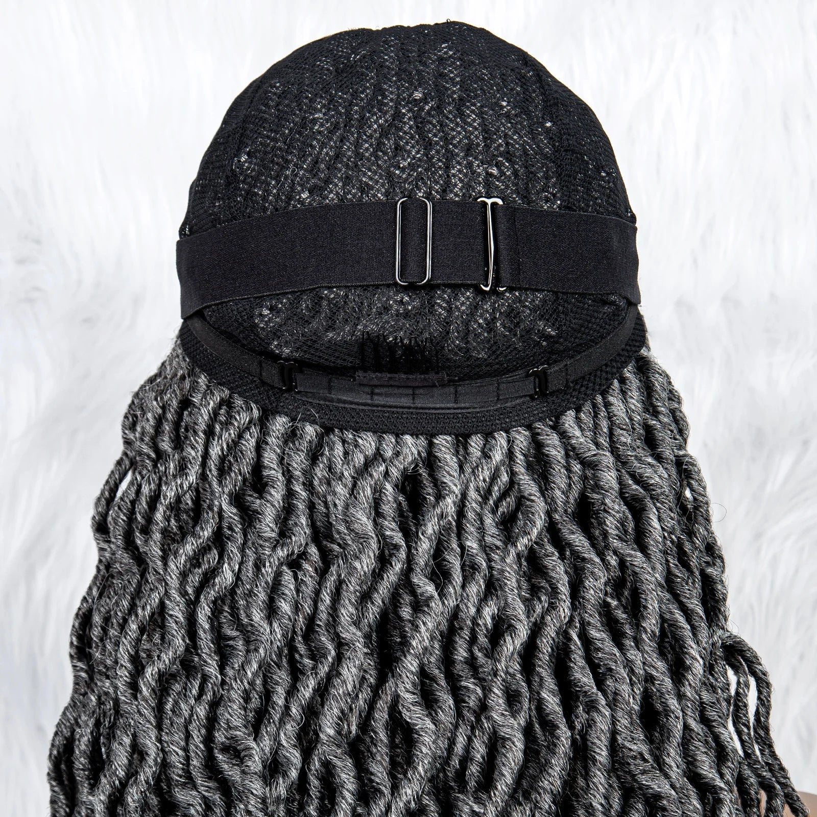 Knotless Box Braided Wig with Curly Ends & Baby Hair | Synthetic Lace Front Wig for Black Women Luxegan