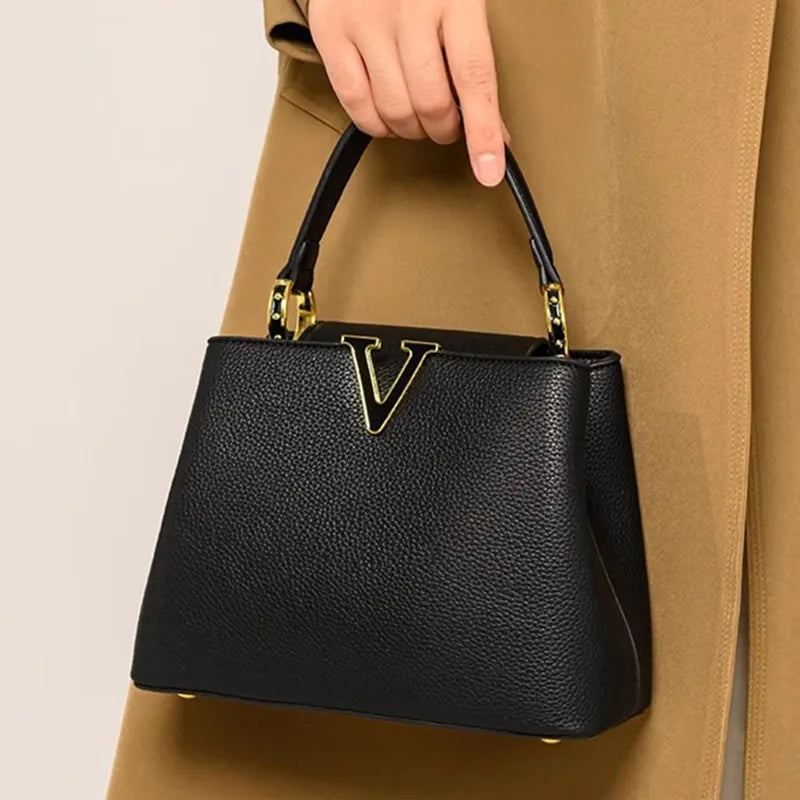 Soft PU Simple Commuter Crossbody | Exquisite High-End Sense Tote Luxegan