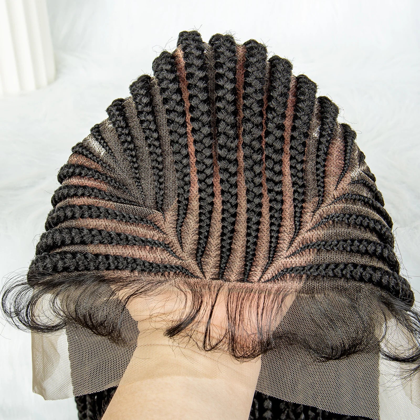 Fulani Cornrow Box Braids Wig | Full Lace | Baby Hair | Black Women Luxegan