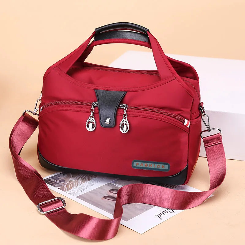 Casual Oxford Shoulder Bag | Female Multi-Function Crossbody Bag & Large Capacity Messenger Handbag Luxegan