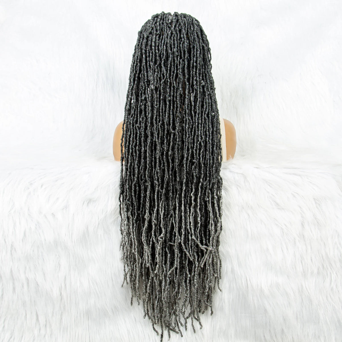 Pink & Blue Braided Wig | Full Lace Butterfly Locs & Dreadlocks