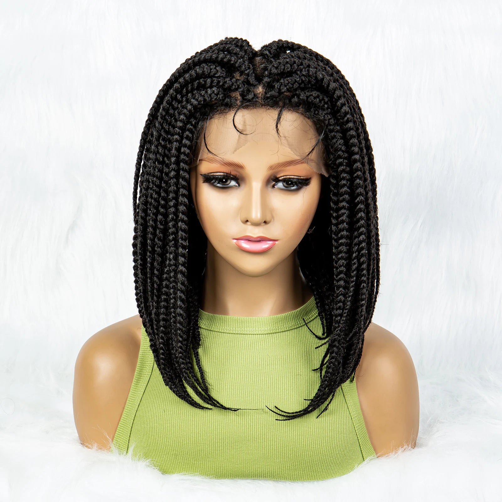 KIMA Short Butterfly Twisted Dreadlocks Wig | Full Lace Luxegan