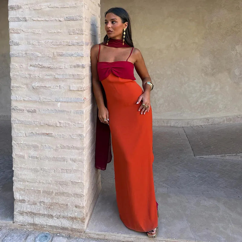 One-Shoulder Layered Chiffon Maxi Dress – Asymmetric, Slim A-Line, Empire Waist Luxegan