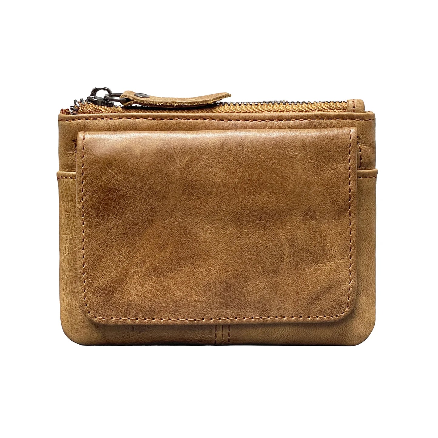 New Cow Leather Card Bag | Slim Credit Card Holder & Coin Purse Luxegan