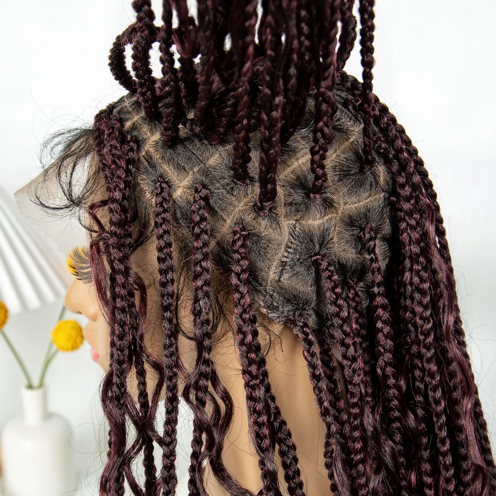 KIMA Box Twisted Dreadlocks Wig | Full Lace Front with Baby Hair Luxegan