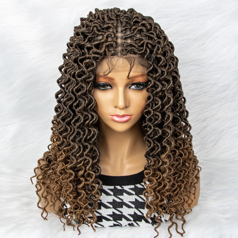 Water Wave Braided Wig | 9x6 Lace Front with Baby Hair Luxegan