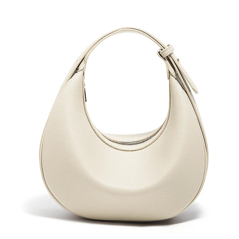 Women’s Fashion Crescent Underarm Bag | Small Winter Crossbody Handbag | Minimalist PU Leather Hobo Shoulder Bag — Perfect Gift for Wife (Model 901155F) Luxegan