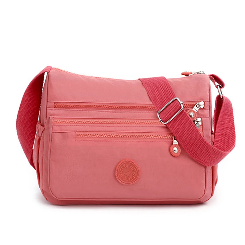 Women's Messenger Large Capacity Shoulder Bag | Polyester Fashion Cosmetic Bag & Simple Versatile Handbag (Crossbody Bag) Luxegan
