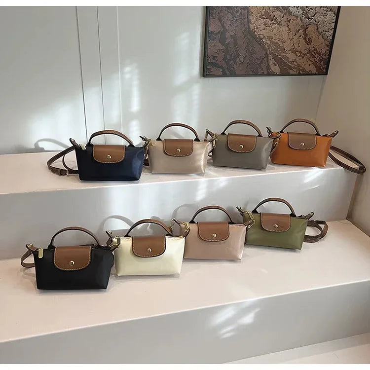Mini Colorblock Shoulder Bag | Casual & Versatile Zipper Handbag Luxegan