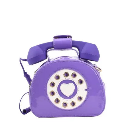 PU Leather Shoulder Bag | Casual Handbag & Stylish Telephone Shaped Crossbody Luxegan